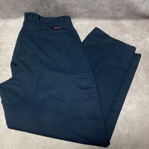 Dickies Mens Cargo Work Pants Tag Size 38x30 (36x29) Navy Blue